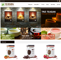 Hoàn thành thiết kế website trà TEASAN 