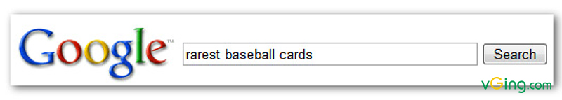 Người dùng thực hiện truy vấn [rarest baseball cards] 