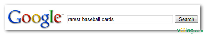 Người dùng thực hiện truy vấn [rarest baseball cards]